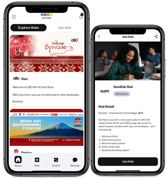 SumHubs Mobile App